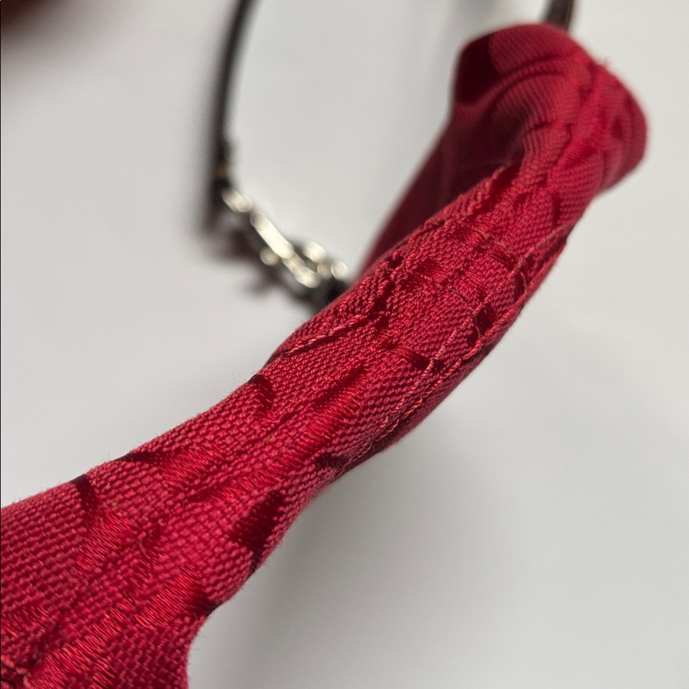 Coach Signature Mini Shoulder Bag Red MINI COACH RED SIGNATURE PURSE Y2K - Picture 6 of 17